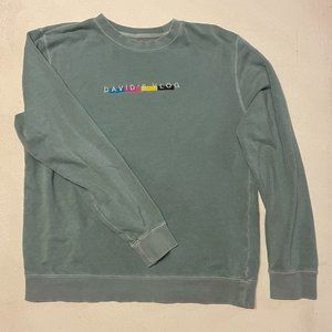 Davids Vlog Teal Crewneck Limited Edition Merchandise
